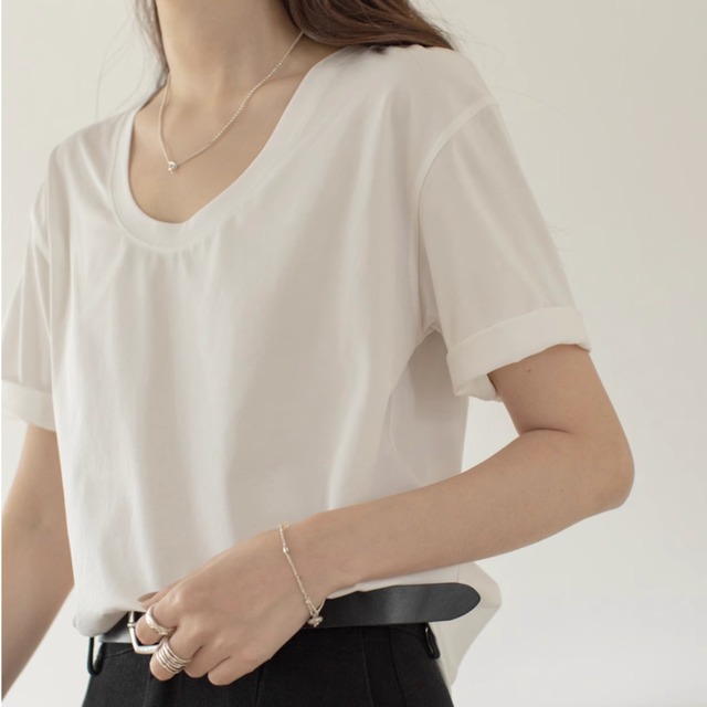 ラウンドネックTee