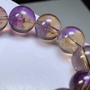 ボリビア産・バイカラーアメトリン ブレスレット