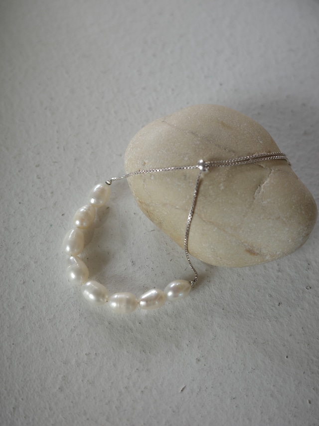<vintage>baroque pearl plain bracelet