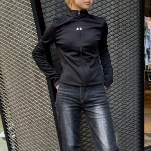 【Courrèges】BIKER TRACKSUIT INTERLOCK JACKET