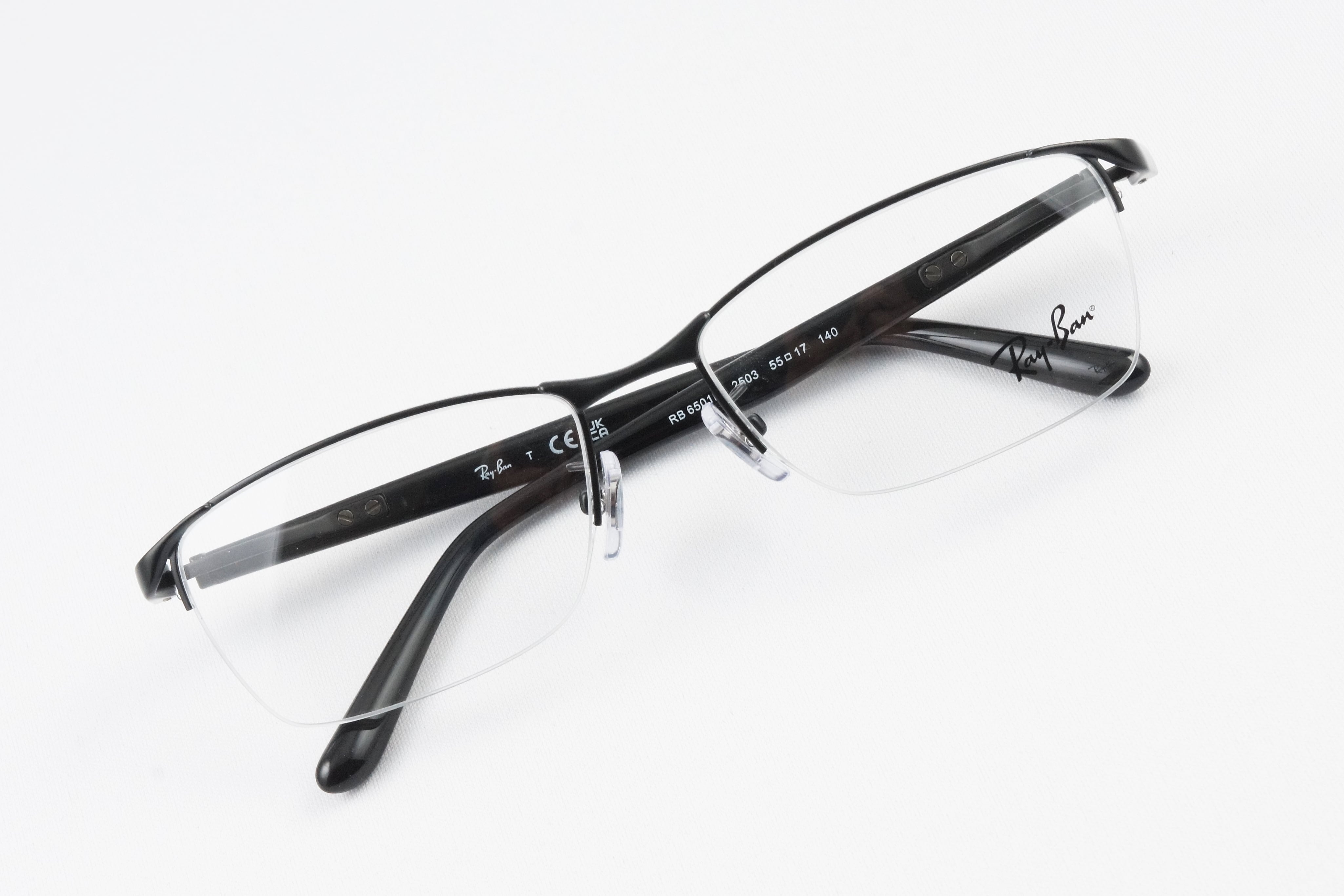 Ray-Ban メガネ RX6501D 2503 スクエア ナイロール ハーフリム RB6501D