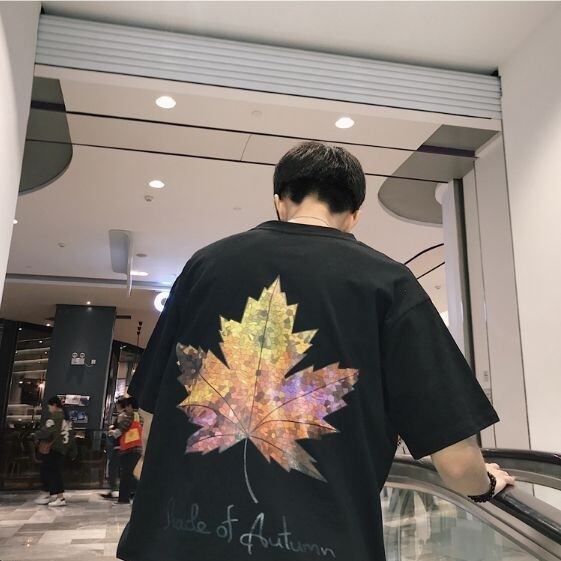 全2色 カジュアル プリント おしゃれ 半そで Tシャツ カットソー