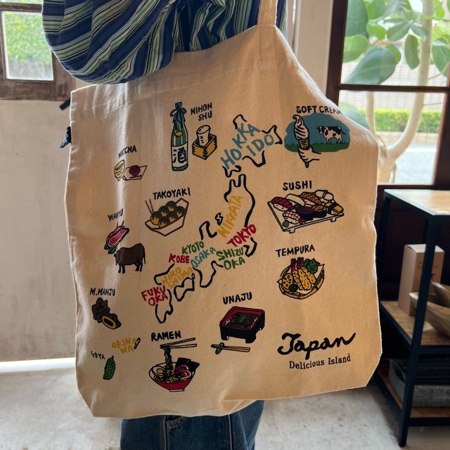 JAPANESE FOOD Tote bag　ジャパニーズフードトートバッグ　Japan　日本食　日本　トートバッグ　バッグ　和