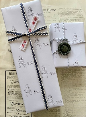 wrappingpaper　一緒にお出かけ　8枚Set