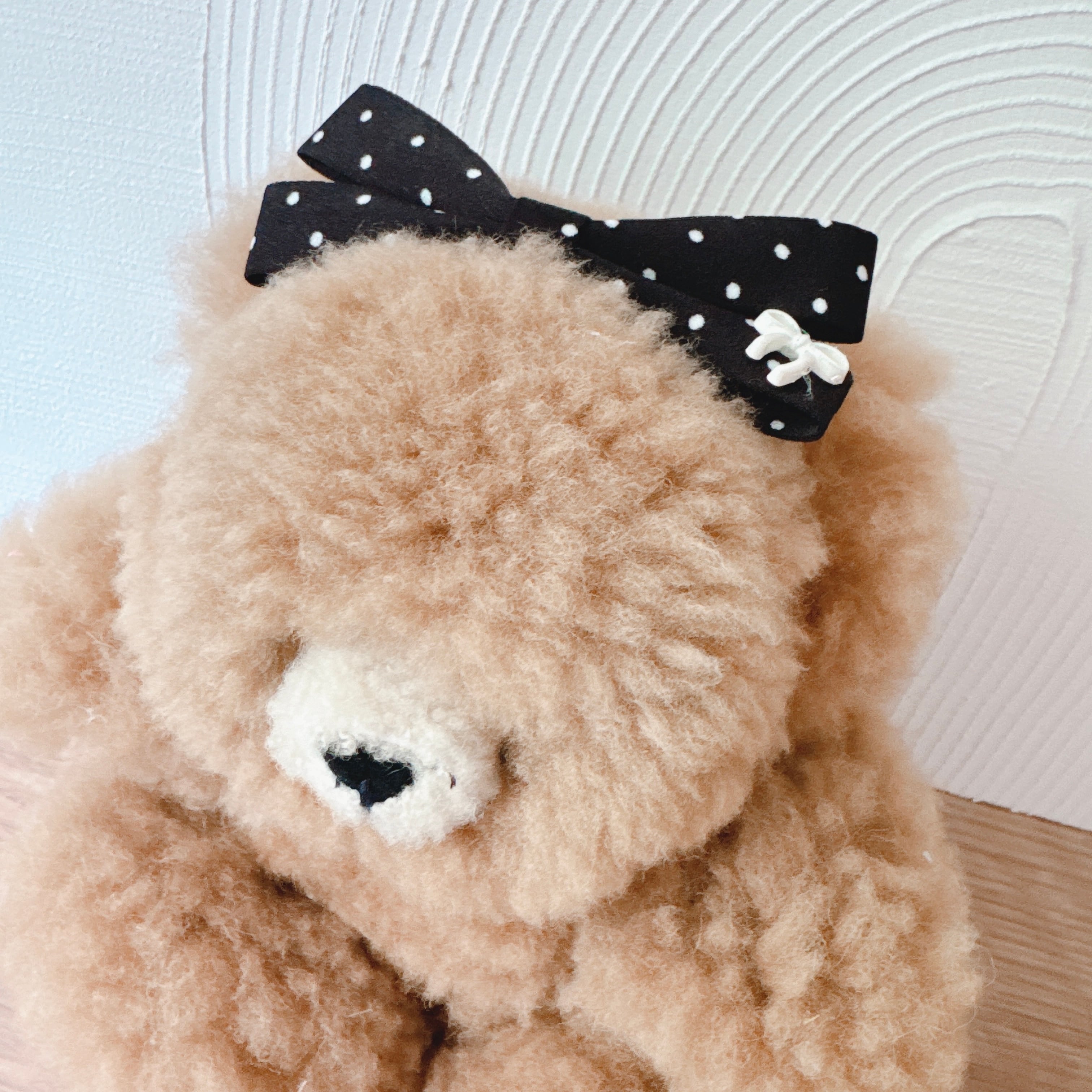 ドットリボンヘアバンド(小さめ後ろ支え付き)