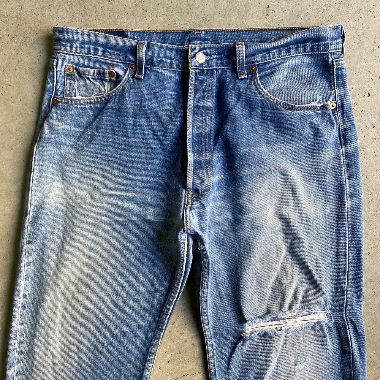 90年代 USA製 Levi's リーバイス 501 ストレート クラッシュ デニム
