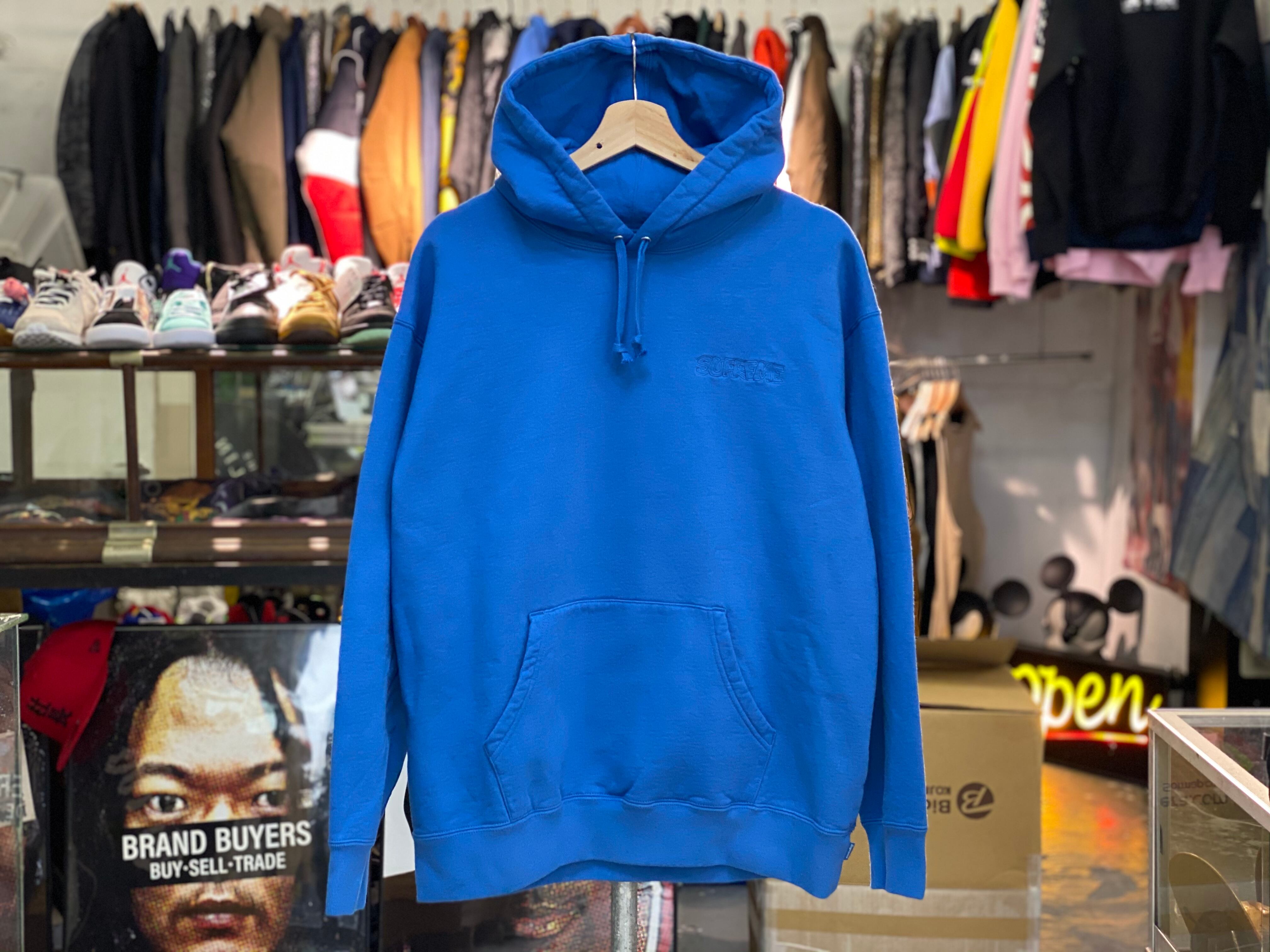 Supreme 20AW × SMURFS HOODED SWEATSHIRT MEDIUM Pale Royal  