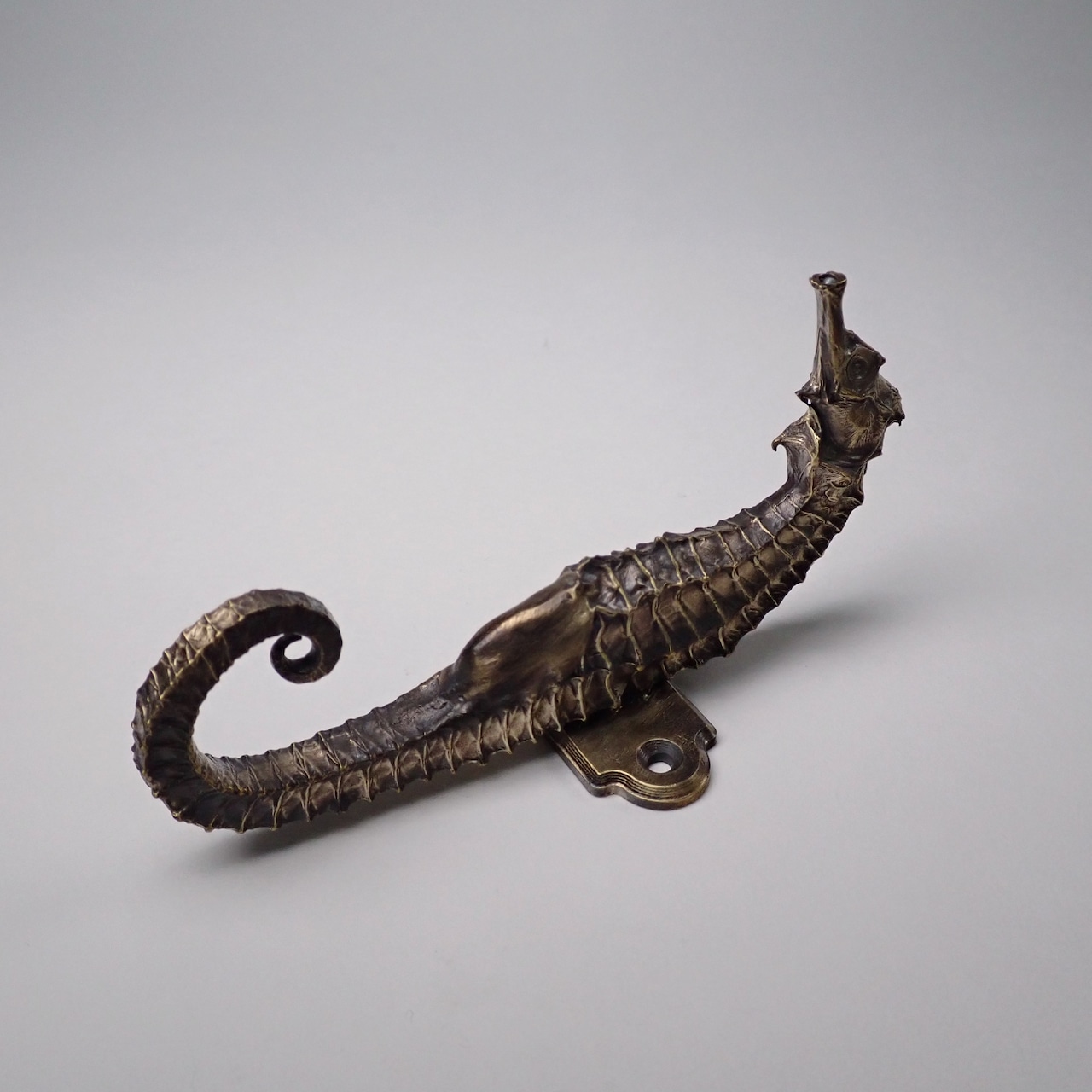 タツノオトシゴフック（真鍮製） seahorse wall hook（brass）