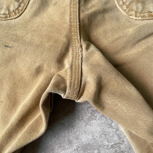 20s USA製 ブラウン ダブルニー Carhartt カーハートパンツ 詳細写真18