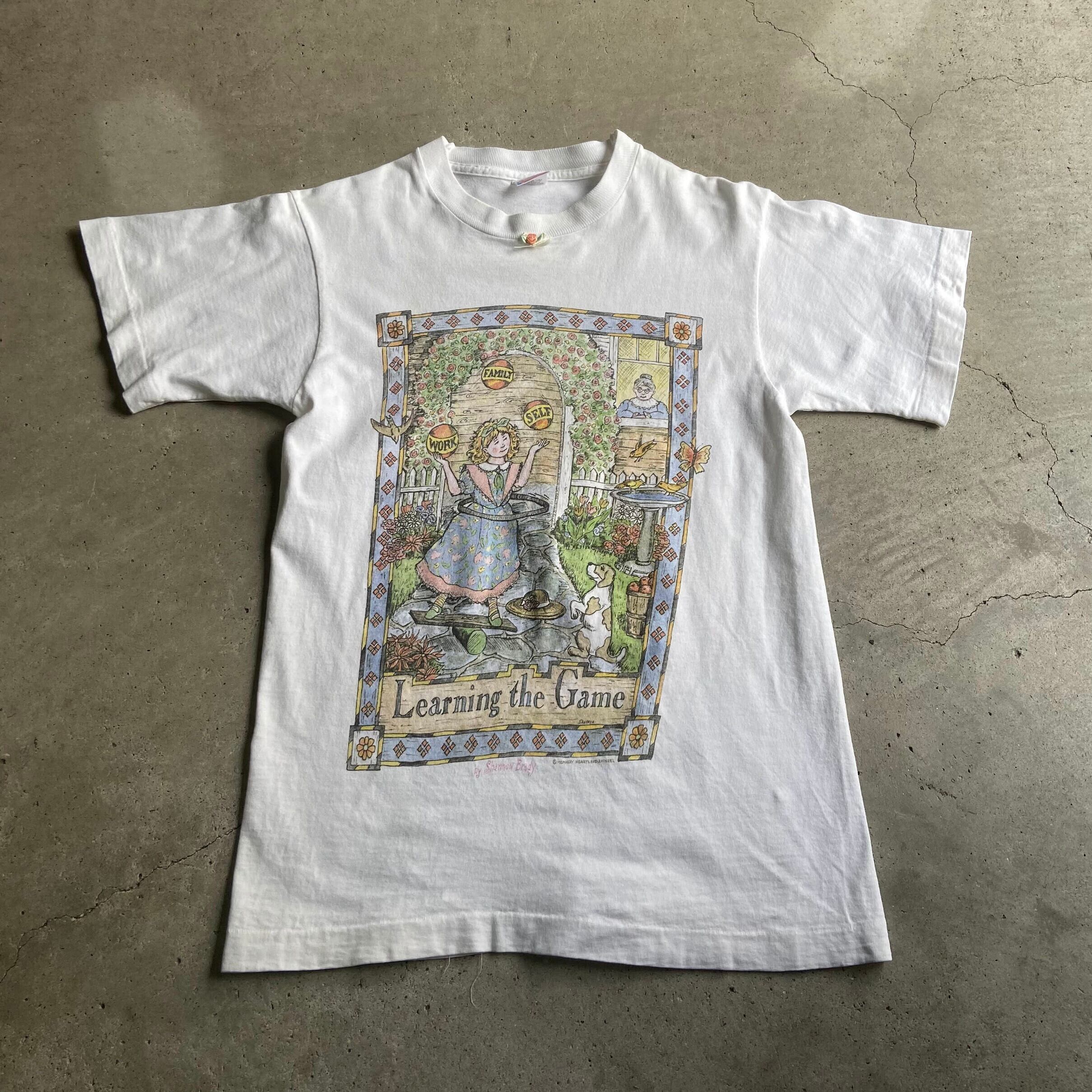 90年代 USA製 learning the game アート プリントTシャツ メンズS ...