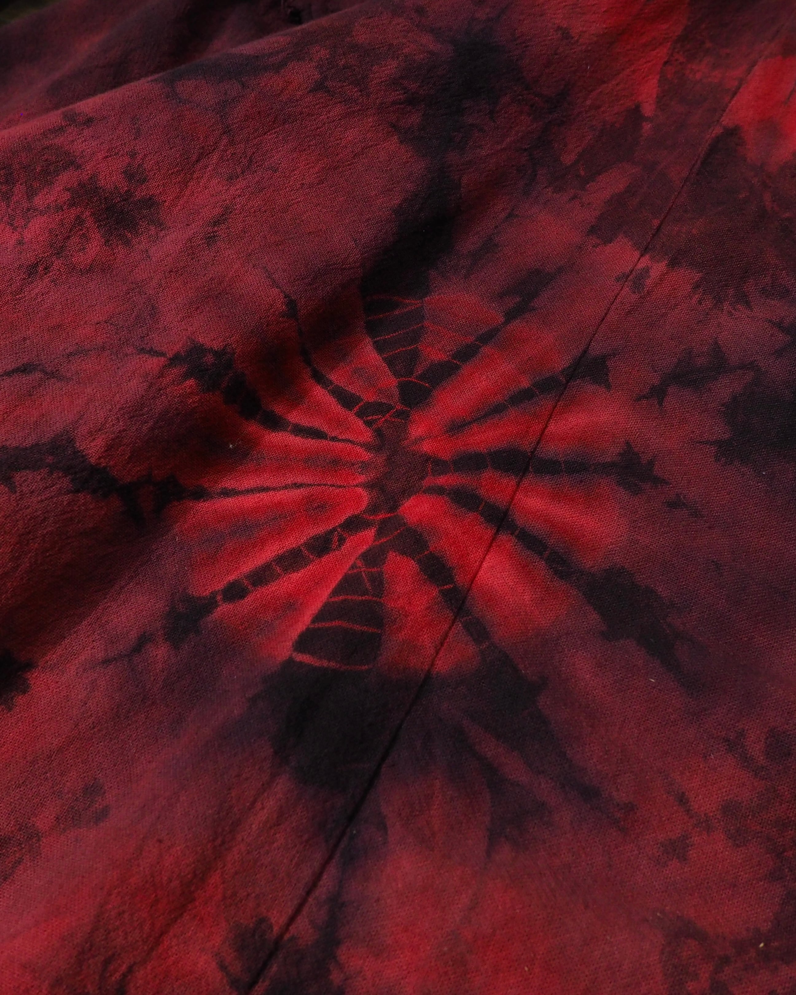 " 染色 " Beautiful Dark Bordeaux Over Dyed Sarouel Pants