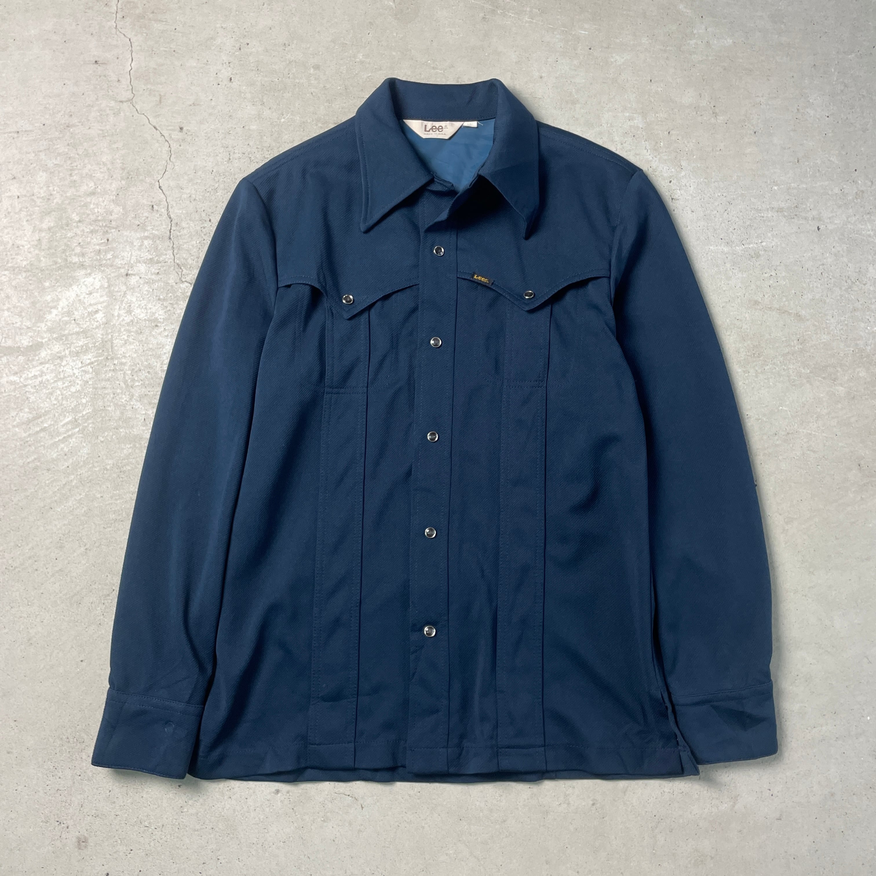 USA製 70年代 Lee リー ウエスタンシャツ ジャケット ポリエステル 