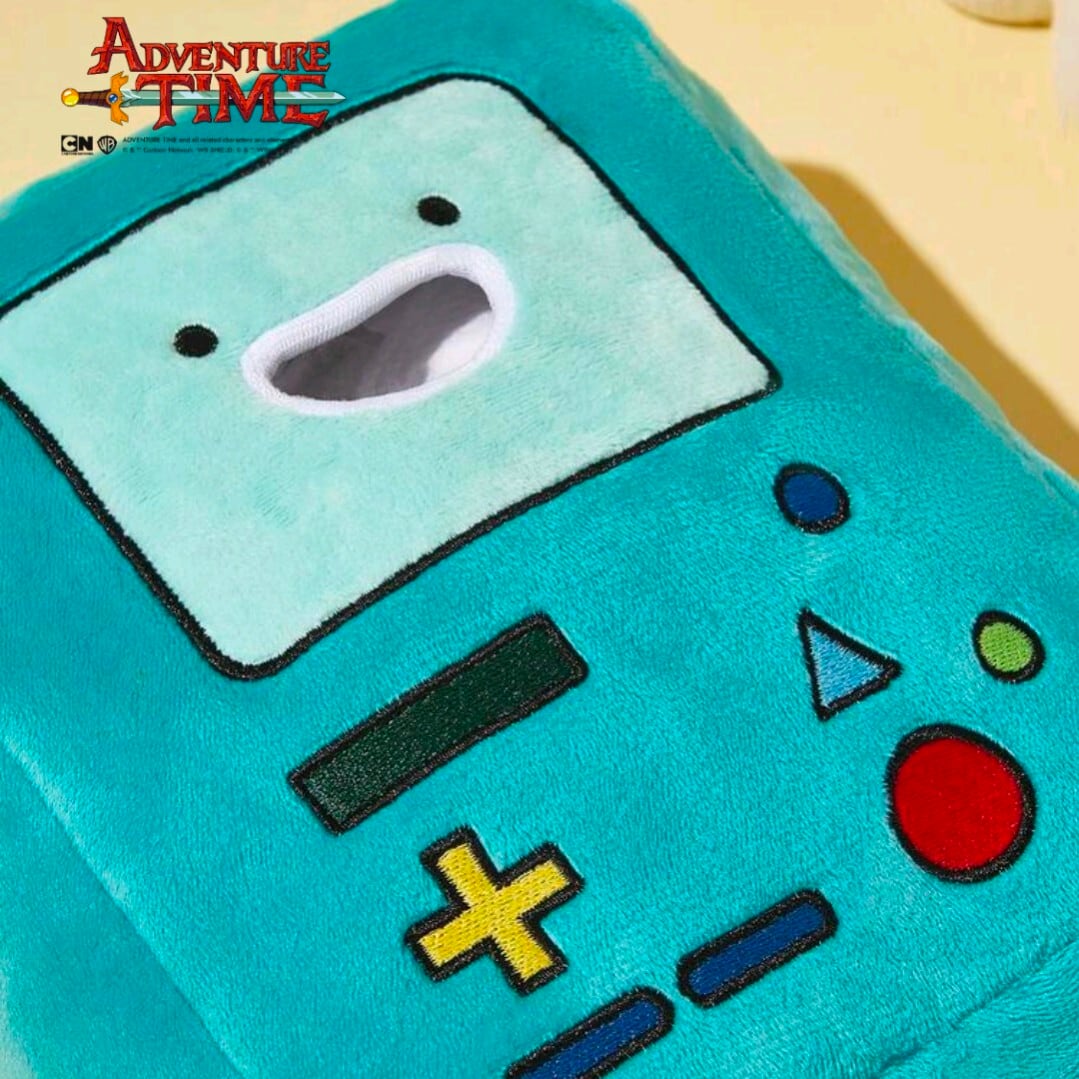 【 Adventure Time ( アドベンチャータイム ) 】 BMO ( ビーモ ) / ふかふかティッシュカバー やや小さめ♡ 〚アメリカン雑貨 アメトイ〛