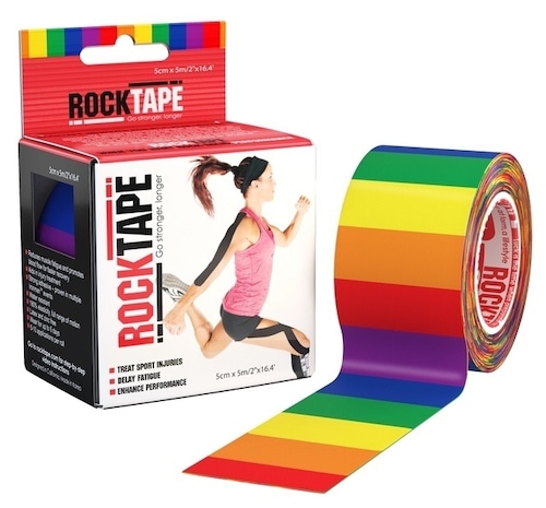 ロックテープ-スタンダード-レインボー / ROCKTAPE 5cm*5m standard Rainbow