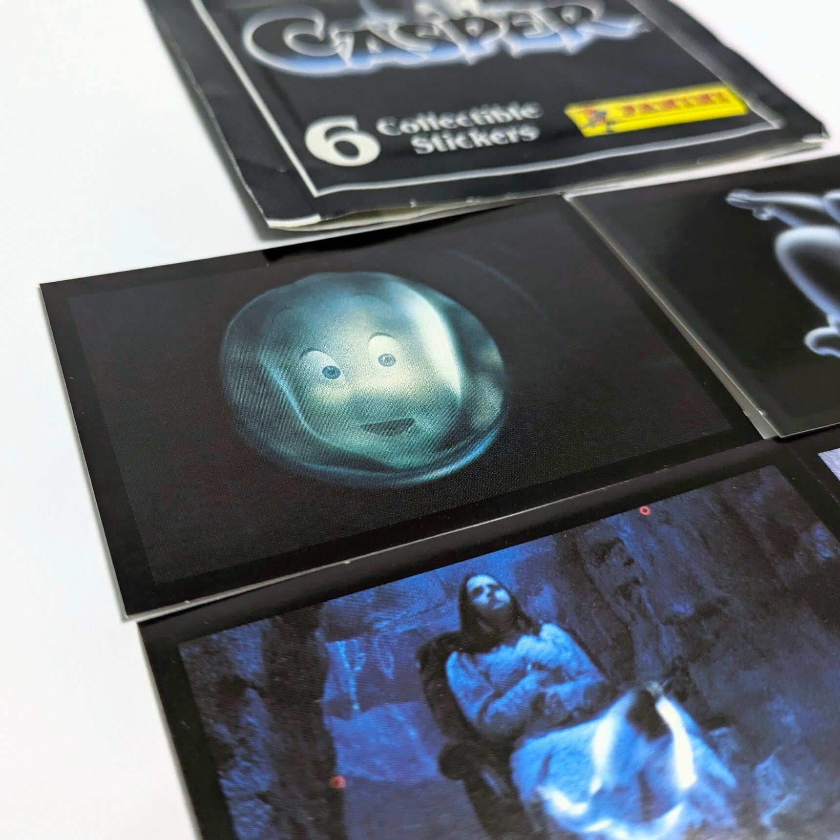 送料無料！☆1995年製 PANINI【 Casper ( キャスパー )  6 Collectible Stickers 】 VINTAGE ステッカー単品 （1個=6STICKER）〚アメリカン雑貨 アメトイ〛