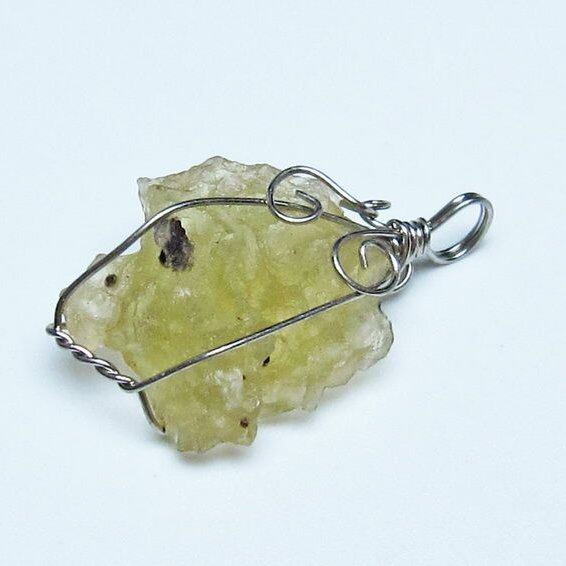 リビアングラス ペンダント 一点物 メール便可 112-13816