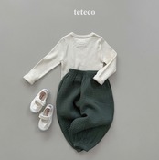 【取寄】teteco レースラベルTシャツ｜秋服｜韓国子供服｜ 26/AT