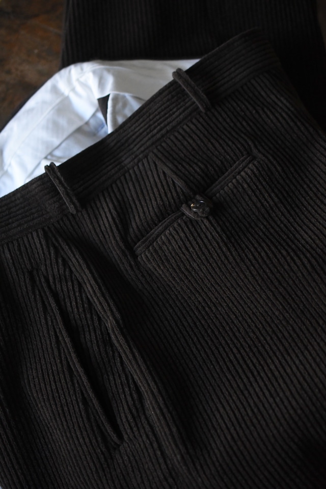 A.PRESSE / Wool Corduroy Wide Trousers (Brown)