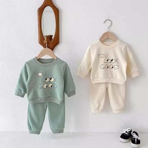 ベビー 秋新作　カートゥーン　プリント　スウェット　セットアップ
