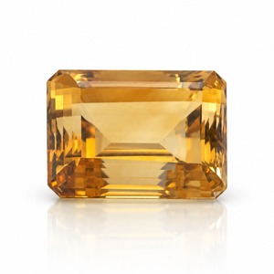 蔵出し！シトリン エメラルドカット 21.71ct