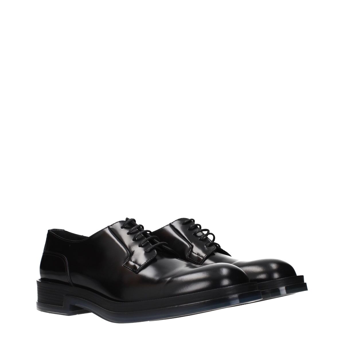 ALEXANDER MCQUEEN アレキサンダーマックイーン メンズ レースアップシューズ レザー ブラック