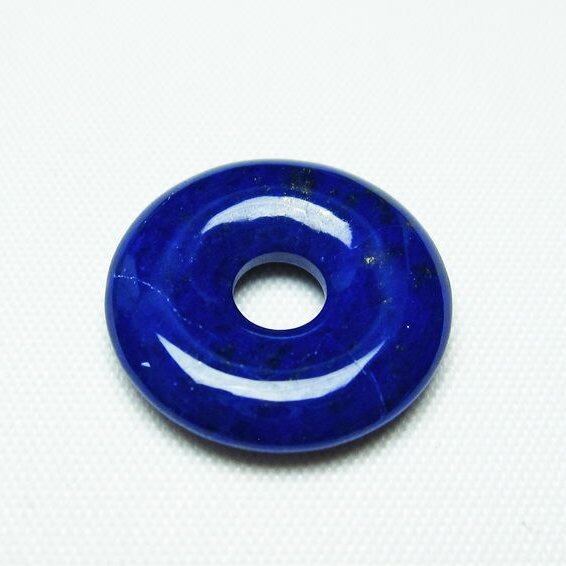 ラピスラズリ ピーディスク ドーナツ型 ルース 平安扣 一点物 メール便可 [M便 1/10] 112-6219