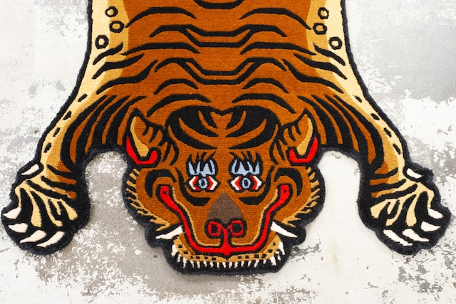 Tibetan Tiger Rug 《Sサイズ•ウール381》チベタンタイガーラグ