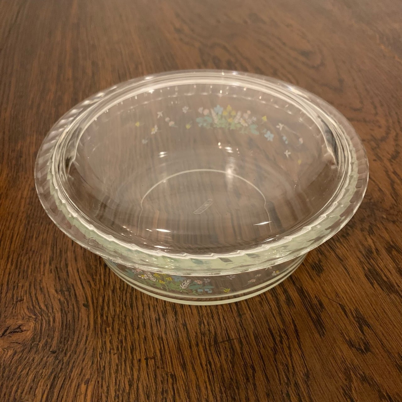 PYREX パイレックス 花柄 蓋付きボウル 昭和レトロ ビンテージ