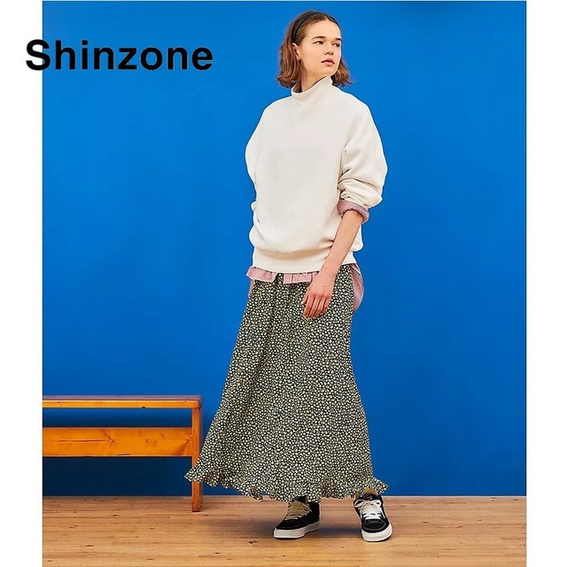 THE SHINZONE Floret Hem Skirt-