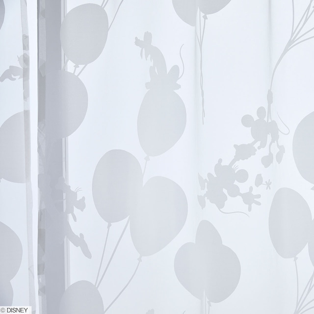 【シアーカーテン】MICKEY Balloon voile (100ｘ176cm）