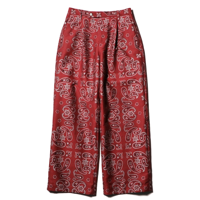 superNova. Wide utility trouser - Bandana jacquard / Red superNova. Wide utility trouser - Bandana jacquard / Red