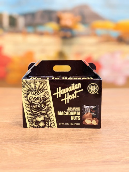 【ハワイアンホースト】マカデミアナッツチョコレートTIKIボックス（4袋）