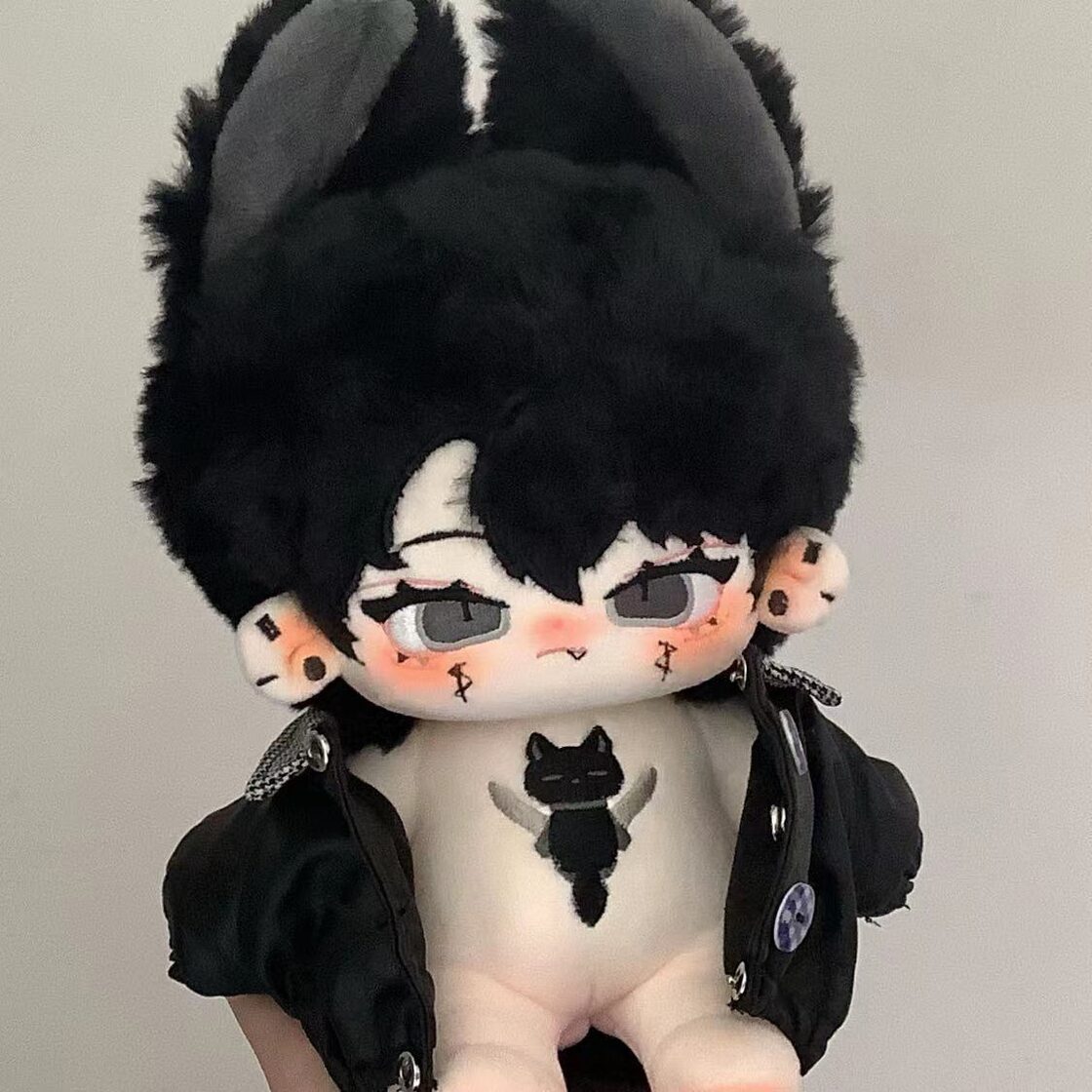無属性 ぬいぐるみ 20cm 着せ替えぬいぐるみ 獣耳付け男の子 餘燼 着せ 