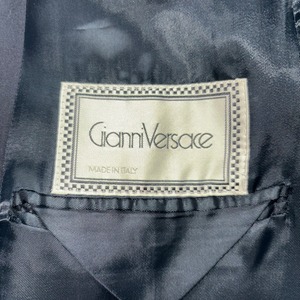 vintage 1990’s GIANNI VERSACE no collar tailored jacket