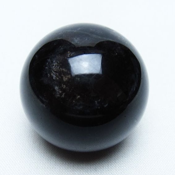 黒水晶 丸玉 35mm モリオン スフィア 置物 一点物 141-8183 | 天然石