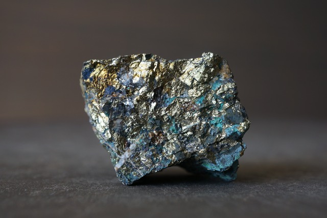 モロッコ産クリソコラ/チャルコパイライト Chrysocolla/Chalcopyrite 1318