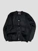 TOWNCRAFT SOLID SHAGGY CARDIGAN "BLACK"