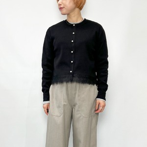 MARILYN MOON マリリンムーン viscose knit laced cardigan 4263-116 2026秋冬新作 [送料無料]