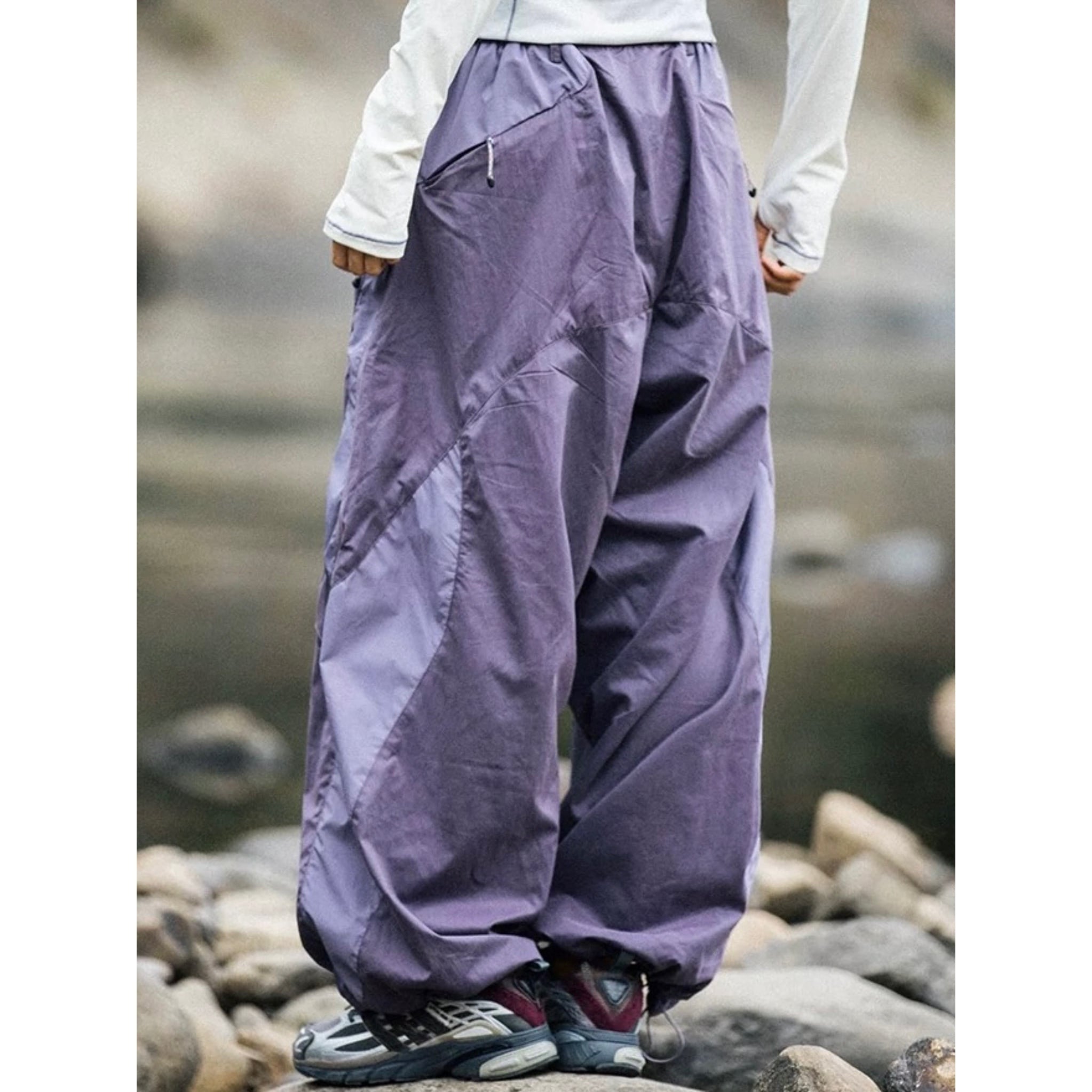 w＿tokyo ポリエステルパンツ　サイズ2 OVY トレイルワイドアクティブパンツ J0296 | Joppy