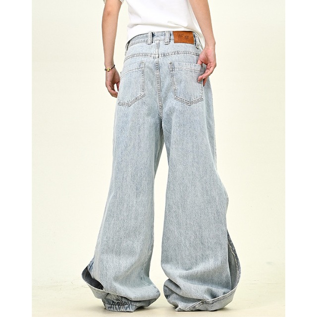 side slit design denim　サイドスリットデザインデニム　J1043