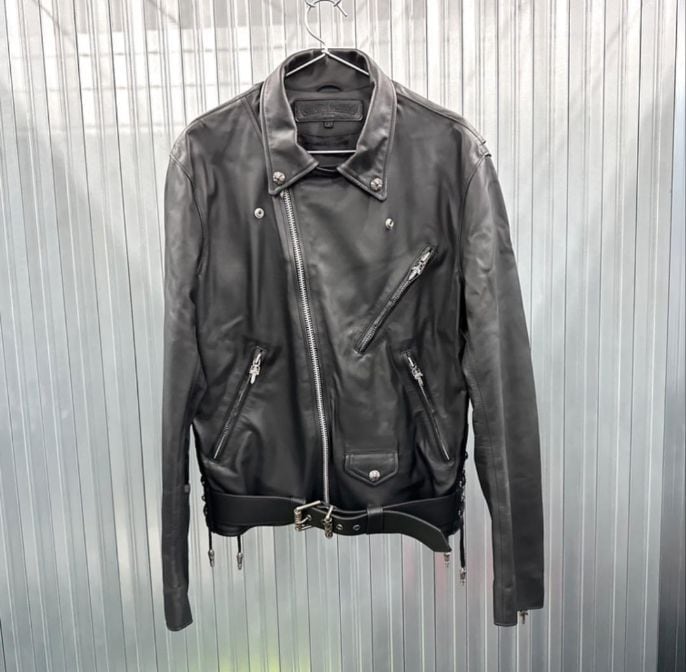 CHROME HEARTS クロムハーツ ジャケット レザー ブラック | chromehearts