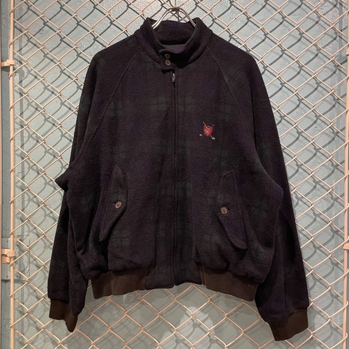 Polo Ralph Lauren : Fleece plaid drizzler jacket