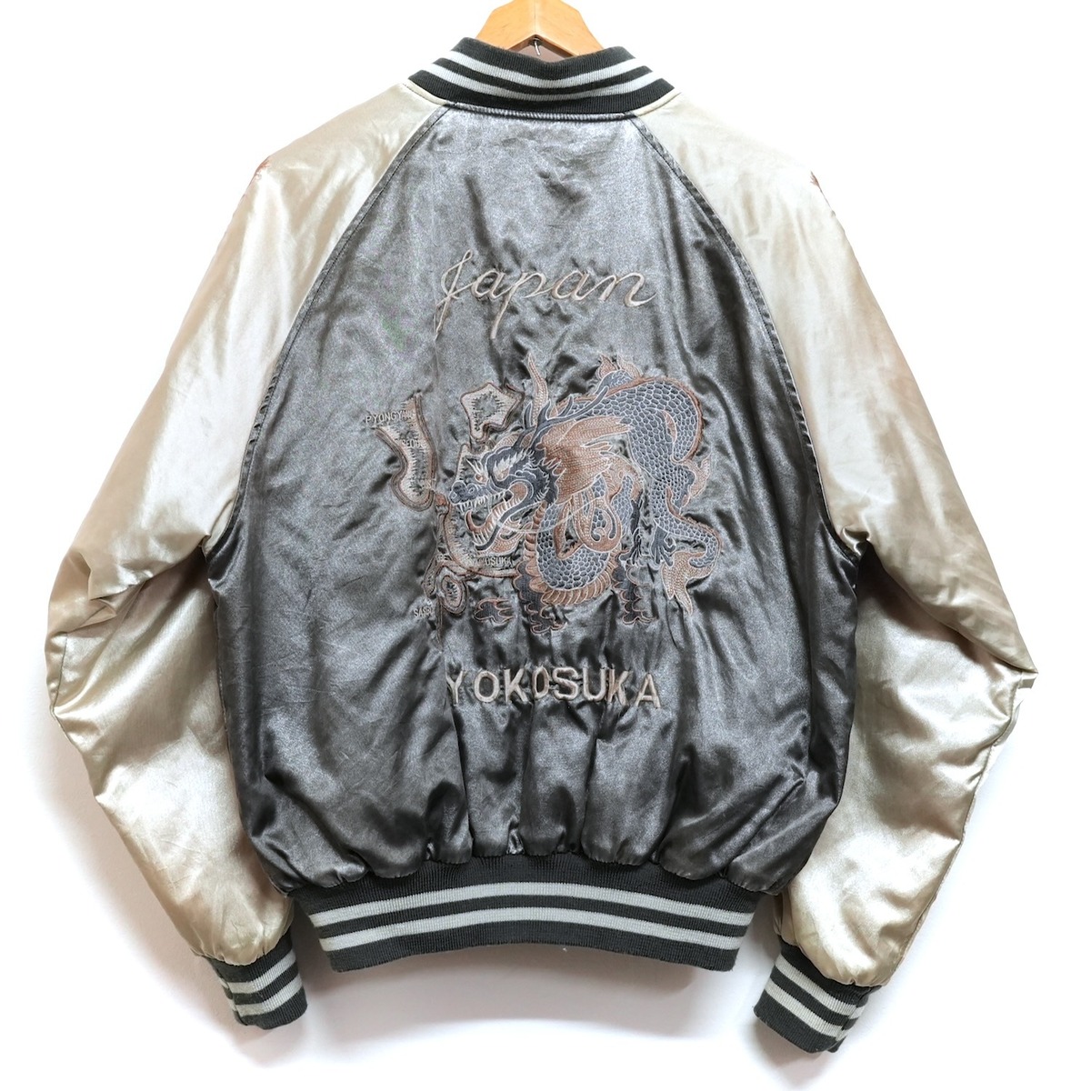 3751 JUNGLE STORM 龍柄刺繍 スカジャン スーベニアジャケット 裏地  