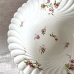 サラダボール　大きなお鉢　深鉢　リモージュアビランド　ピンク小花　小さなかけあり　Haviland 12TWdj3