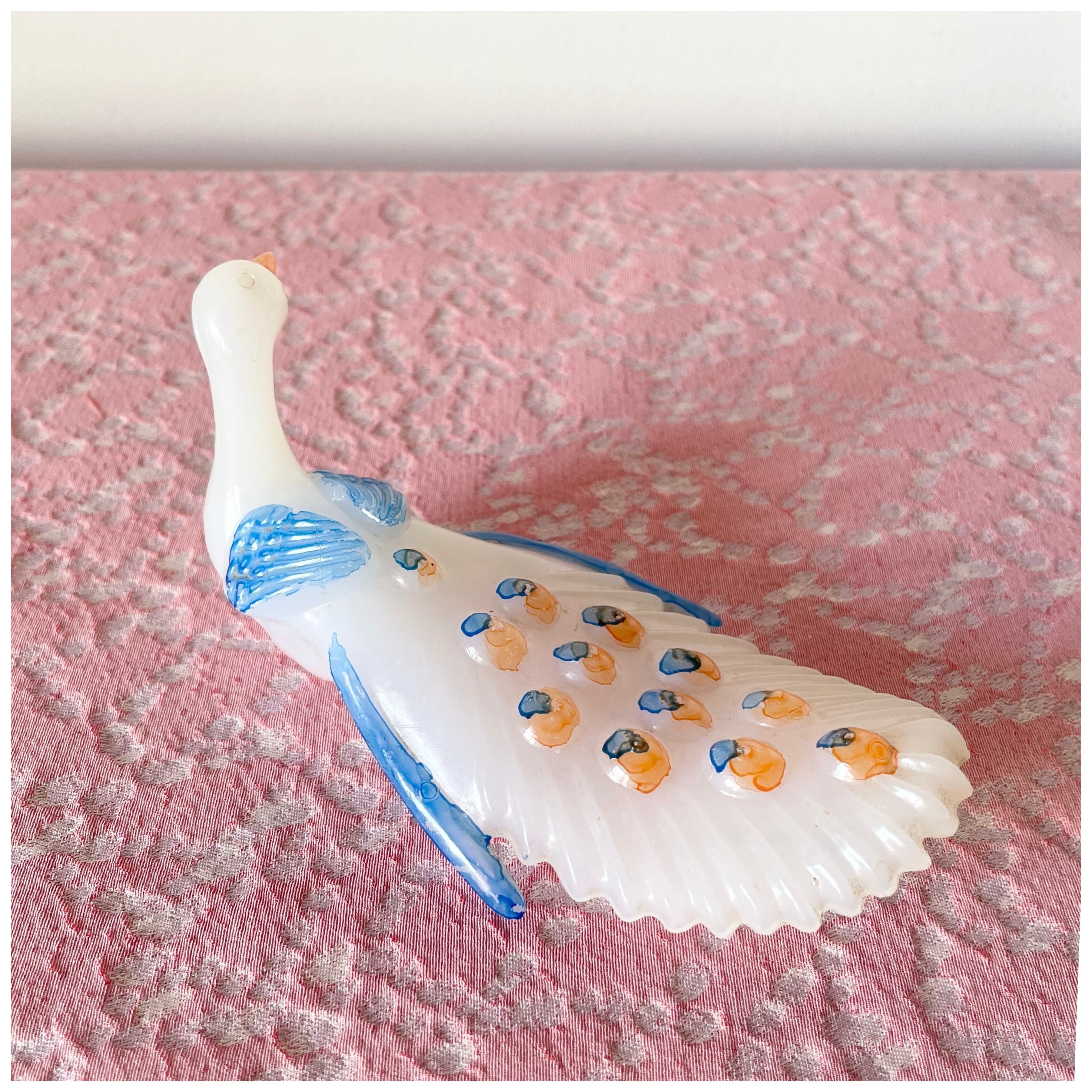 フランス買付 ヴィンテージ オブジェ インテリア 水鳥 白鳥 ペイント