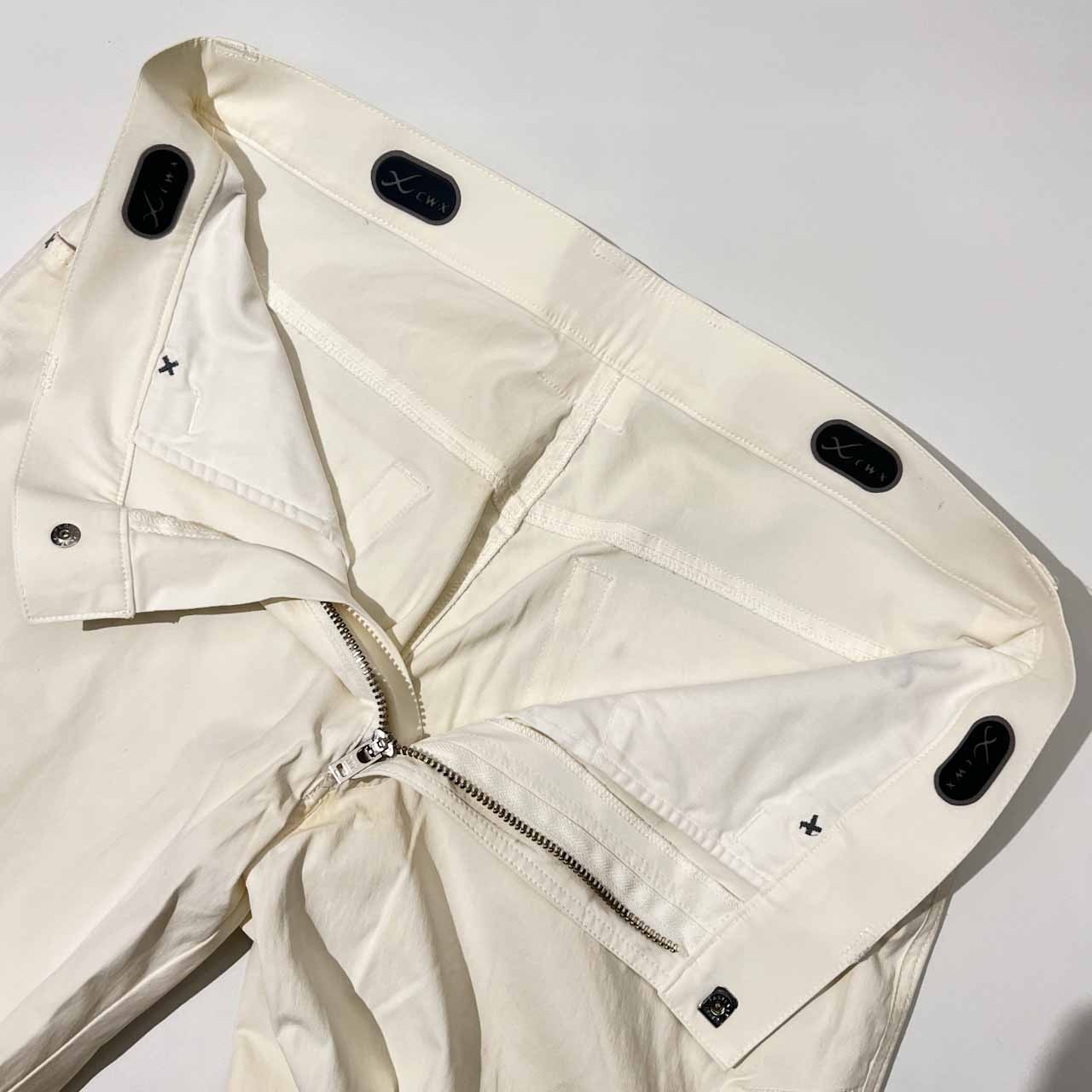 X CWX ナイロン&コットン ストレッチ パンツ スラックス L /白 ホワイト/メンズ/ゴルフ