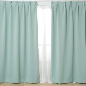 【在庫のみ】アイリスプラザ(IRIS PLAZA) カーテン 1級遮光 丈200cm 2枚組 UVカット率85% 【節電/省エネ】 洗濯機対応 リビング・寝室用 幅100cm×丈200cm 2枚セット ミントグリーン