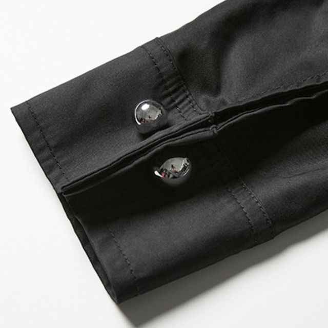 Front tuck balloon sleeve shirt C1043