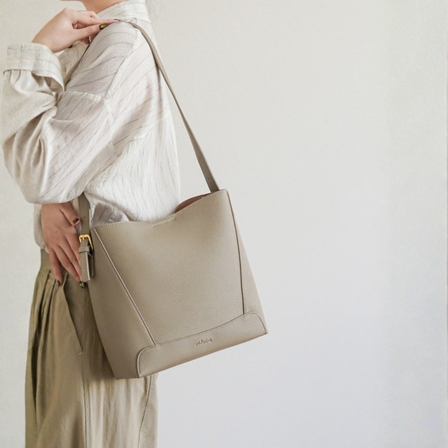 ワンショルダー ハンドル調節可能 バケツ型 トートバッグ K1183