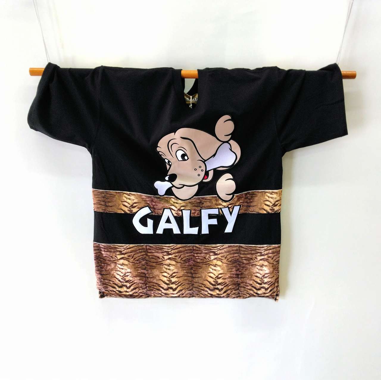 ガルフィー GALFY 半袖Tシャツ トラ切り替え 黒 中型犬サイズ It is a ...
